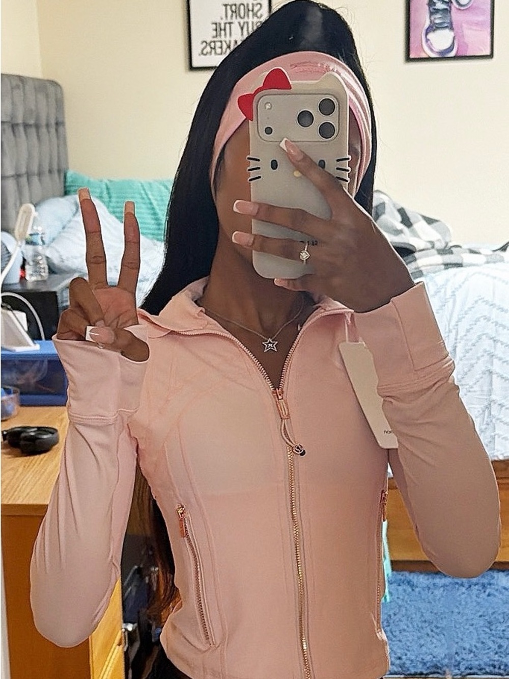 lululemon athletica Light Pink Zip-Up Utility Jacket